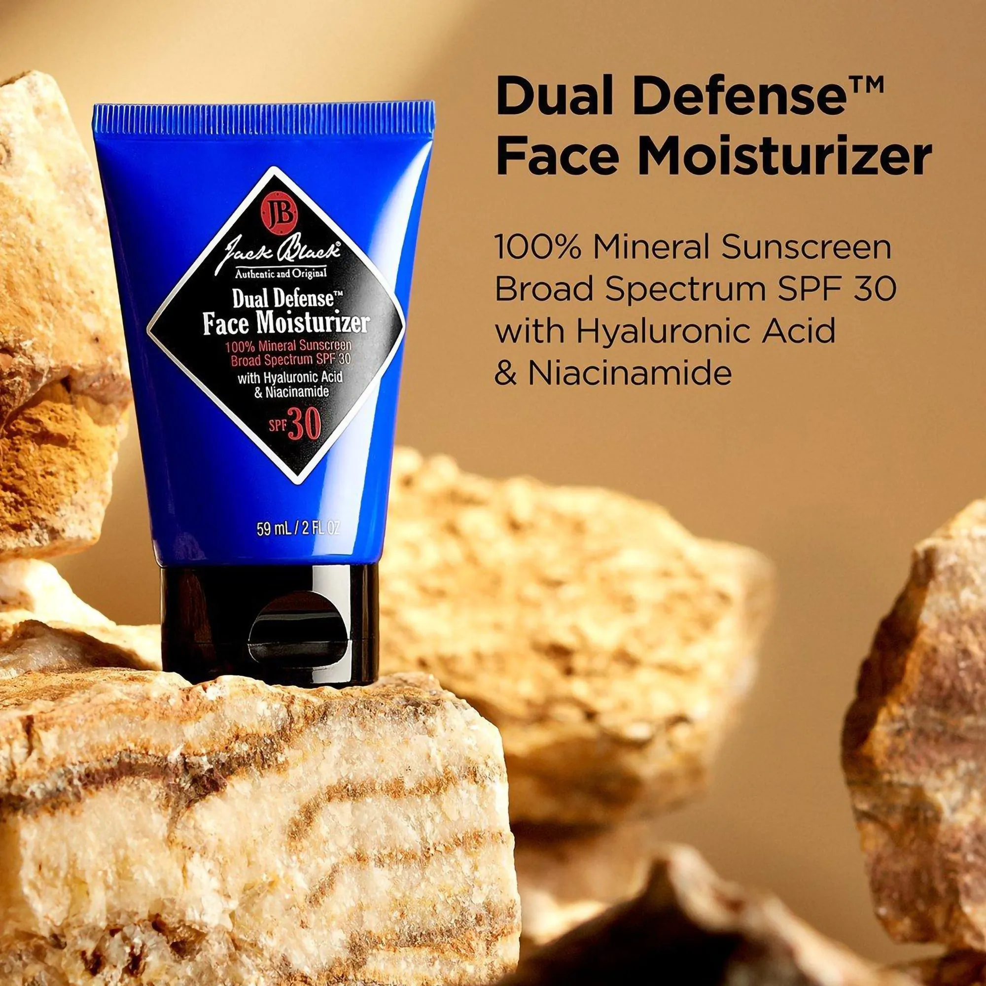 Jack Black Dual Defense Face Moisturizer Mineral Sunscreen