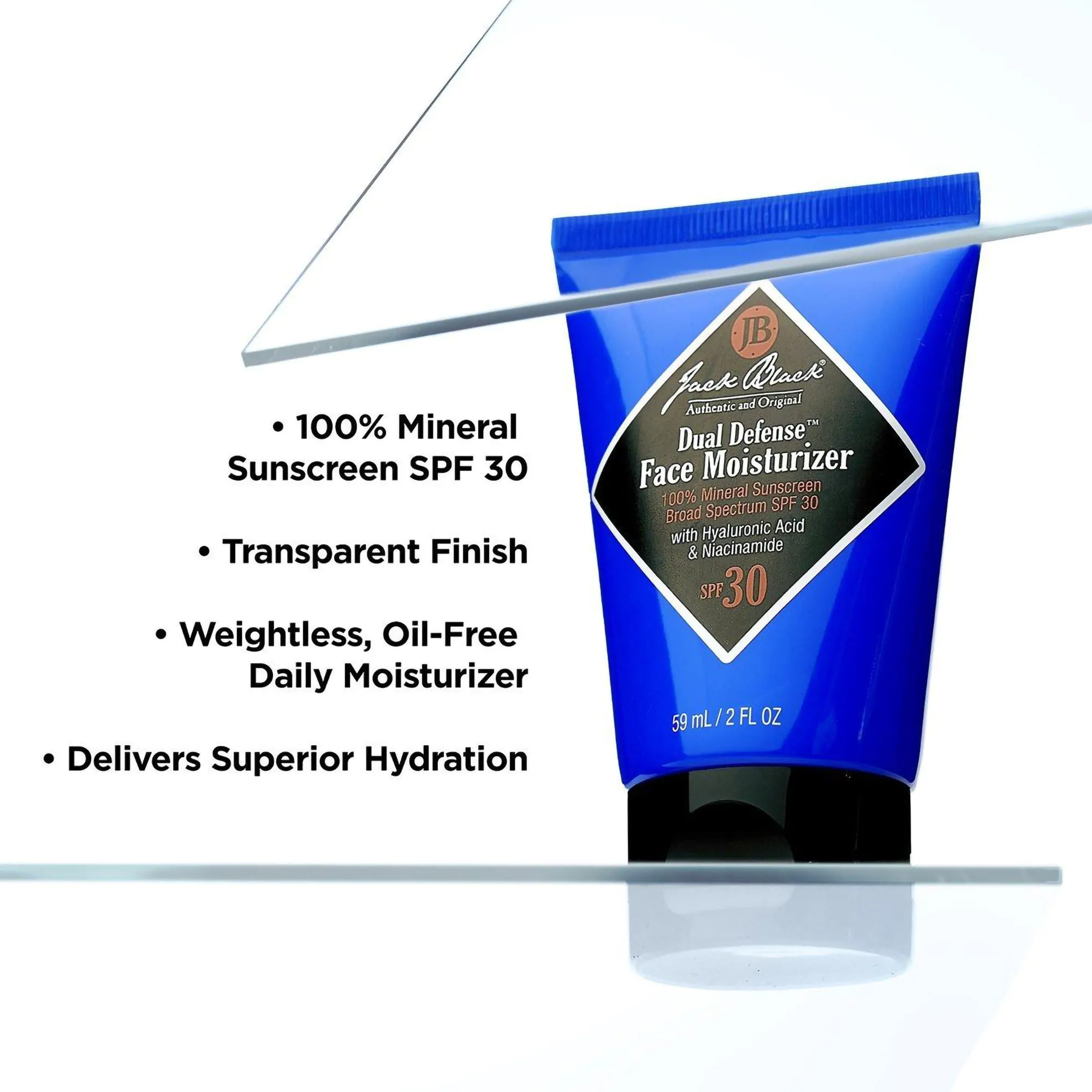 Jack Black Dual Defense Face Moisturizer Mineral Sunscreen