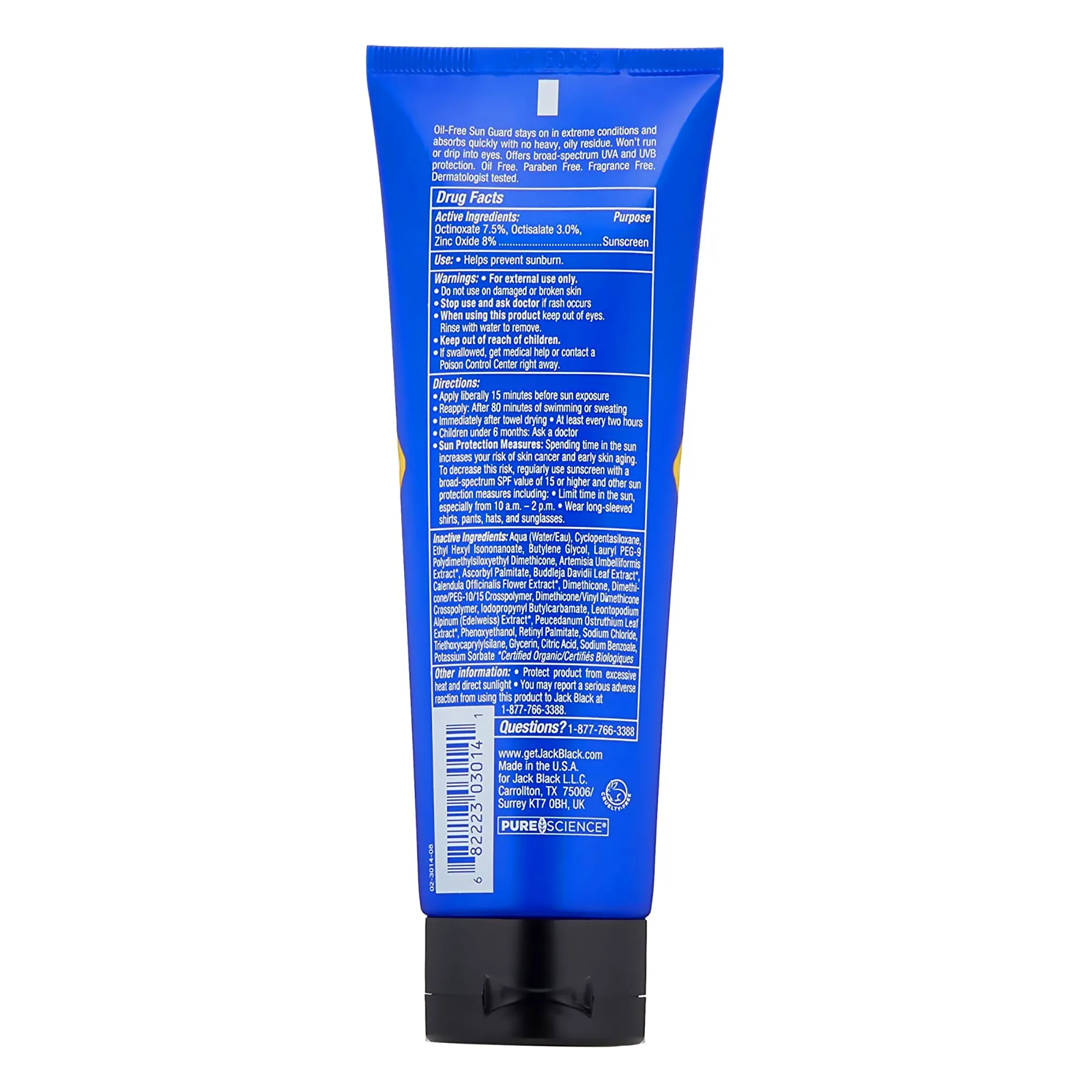 Jack Black Oil-Free Sun Guard SPF 45 Sunscreen