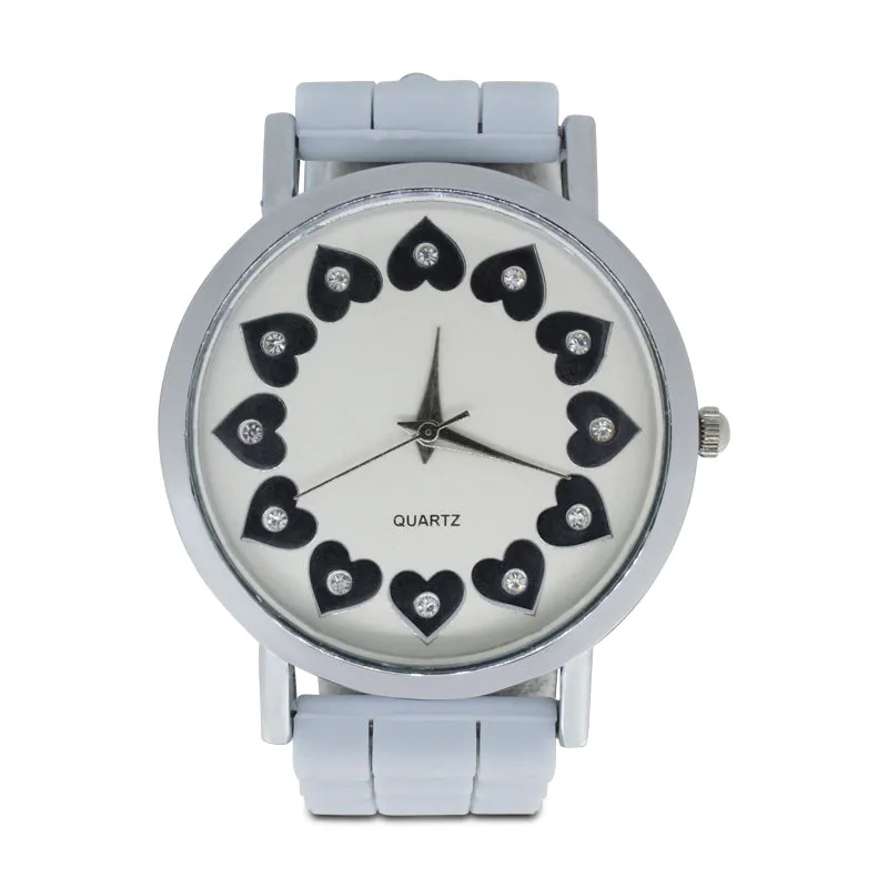 Jessica Carlyle Blue Silver Watch & Bracelet Set 1891 (Blemished Box)