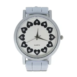Jessica Carlyle Blue Silver Watch & Bracelet Set 1891 (Blemished Box)
