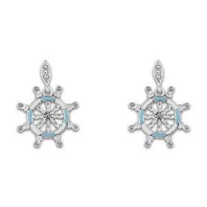 Khloelle Silver Wheel Earrings LC0070799