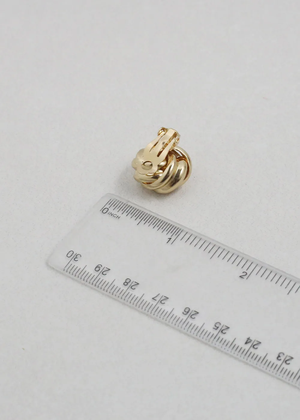 Knot Stud Clip-On Earrings