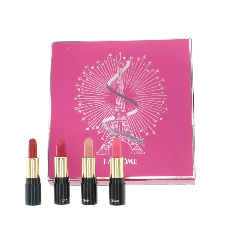 Lancome L'Absolu Mini Lipstick Make Up Gift Set (Blemished Box)