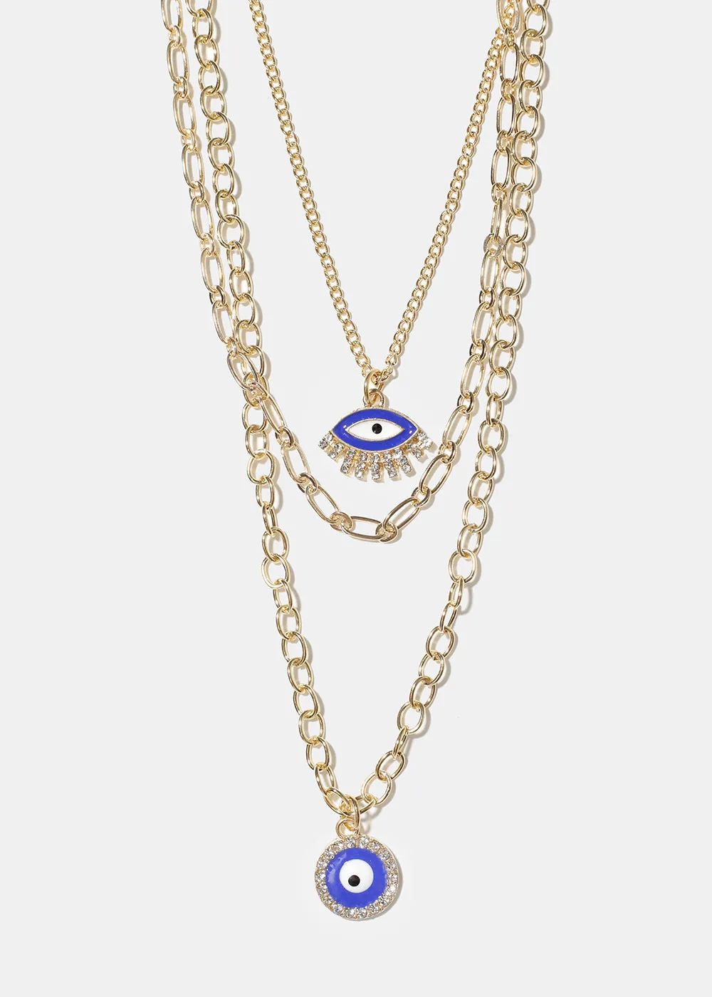 Layered Evil Eye Necklace
