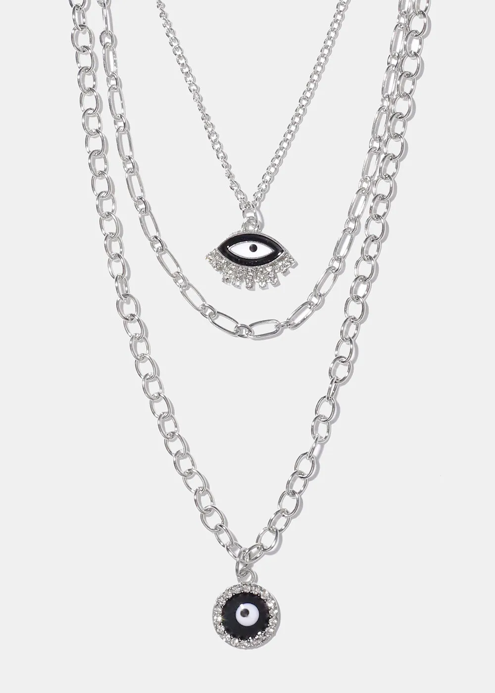Layered Evil Eye Necklace