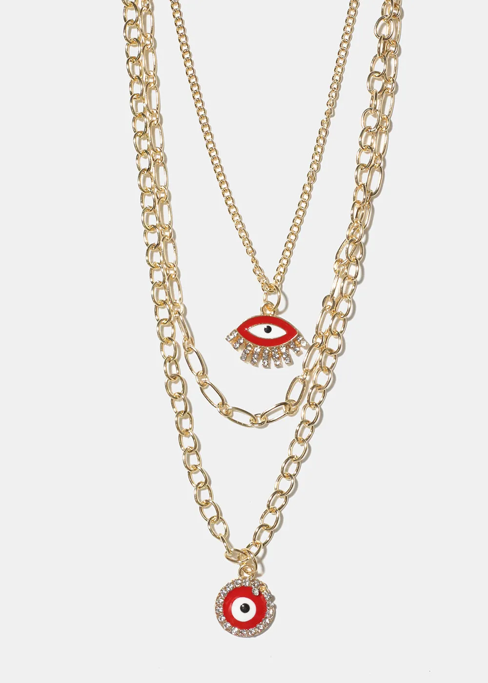 Layered Evil Eye Necklace