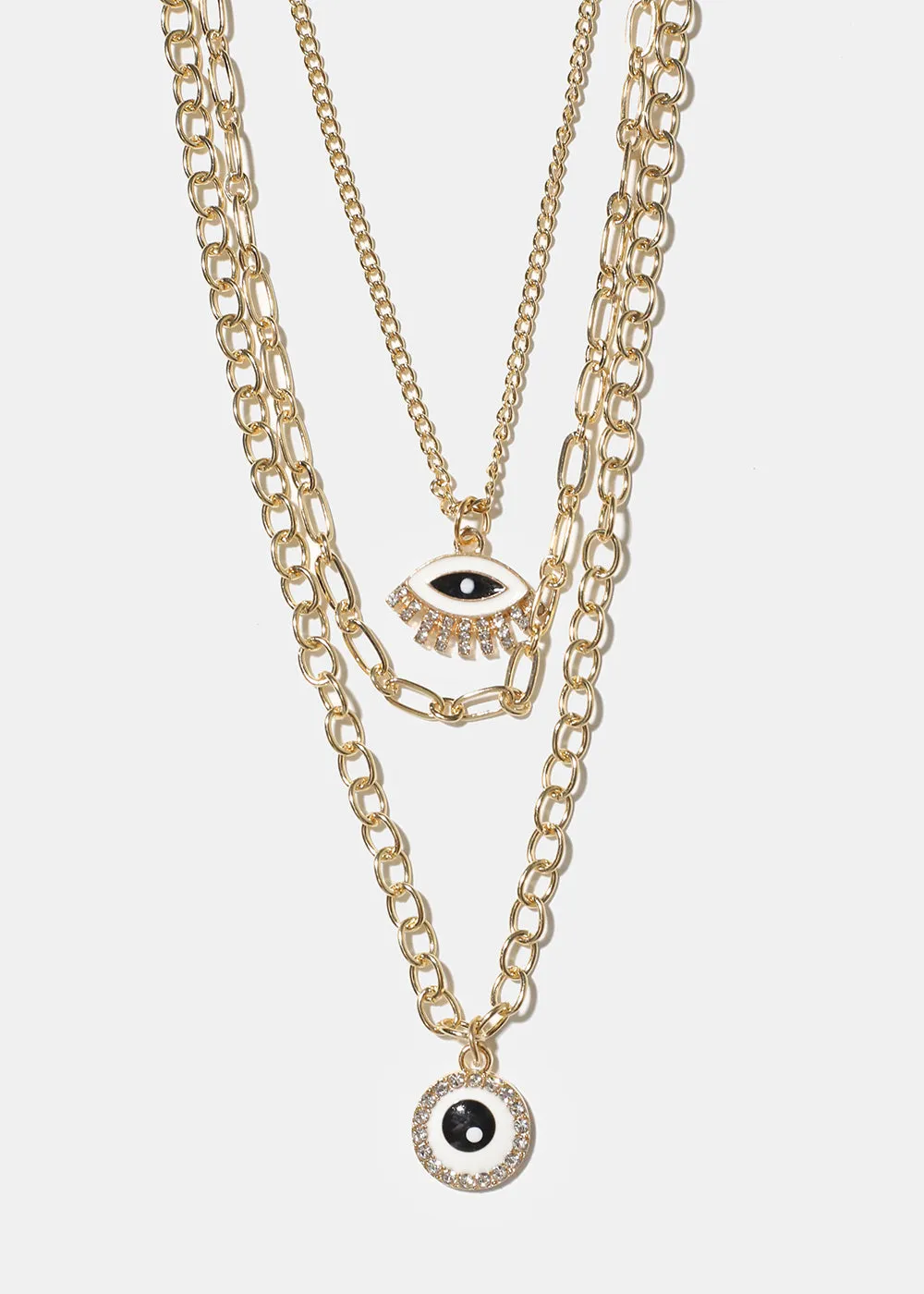 Layered Evil Eye Necklace