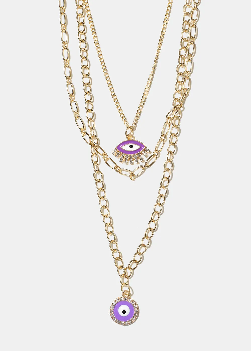 Layered Evil Eye Necklace