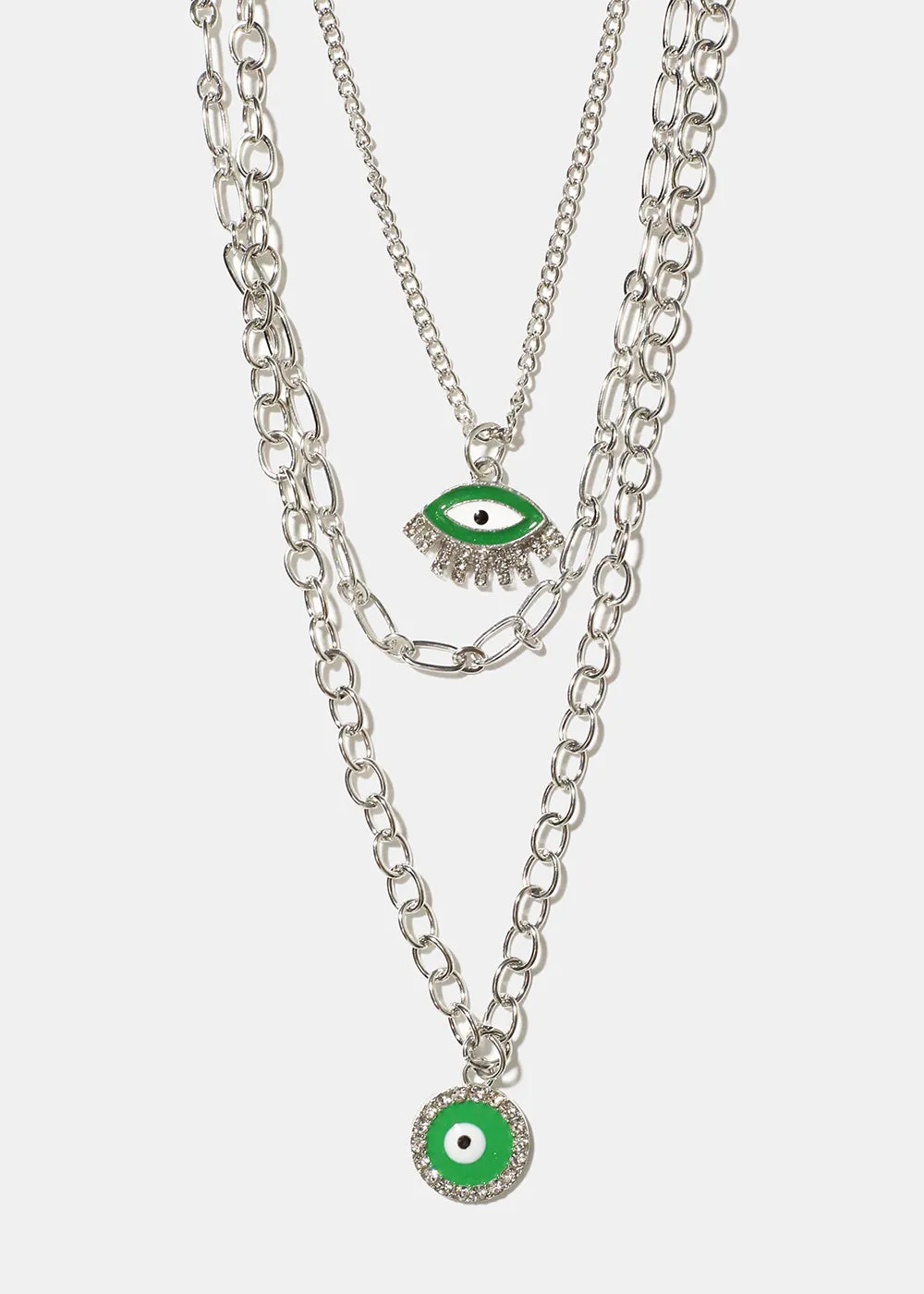 Layered Evil Eye Necklace