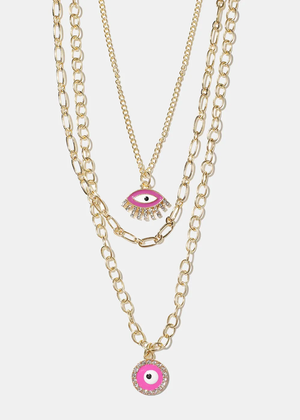 Layered Evil Eye Necklace