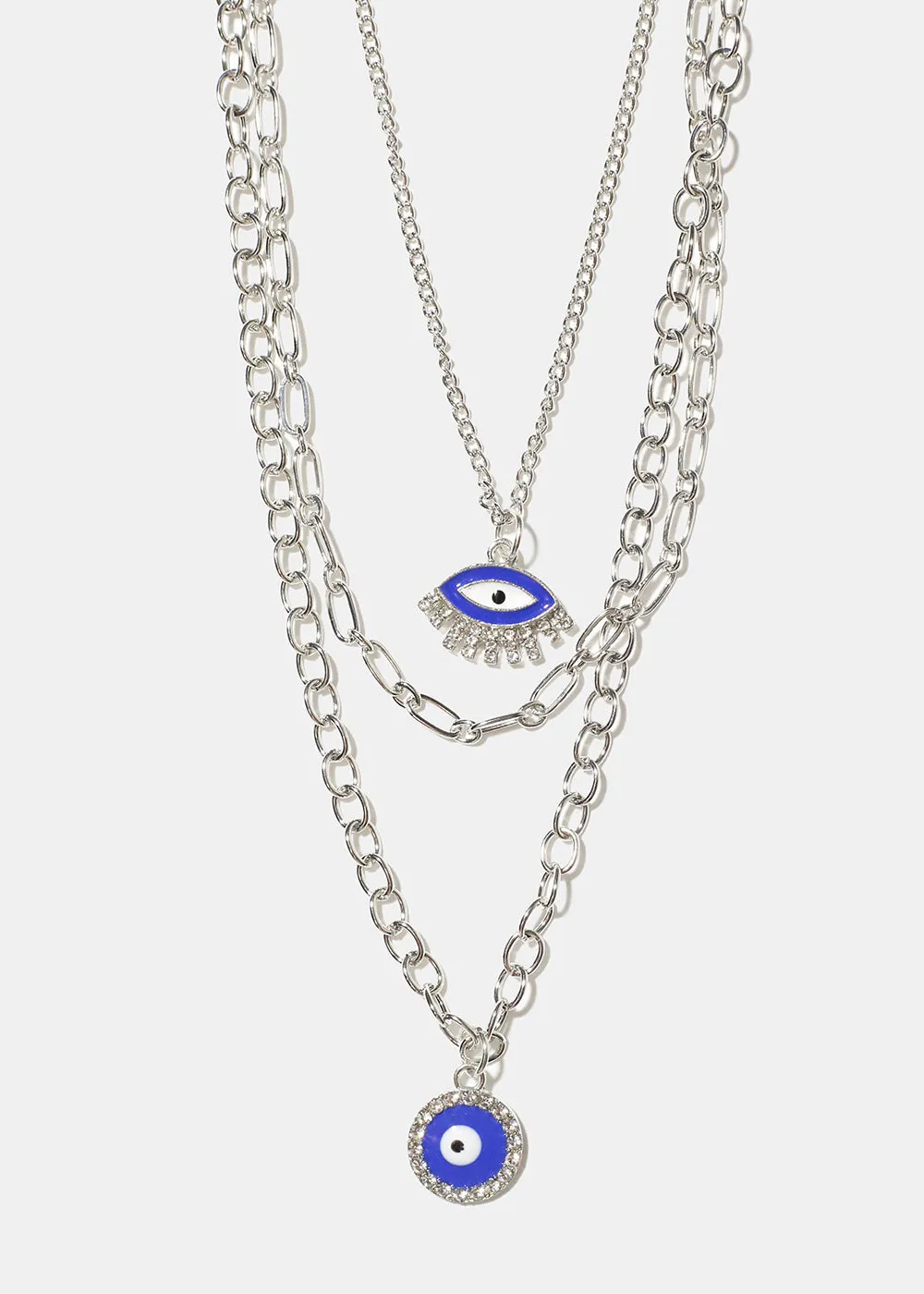 Layered Evil Eye Necklace