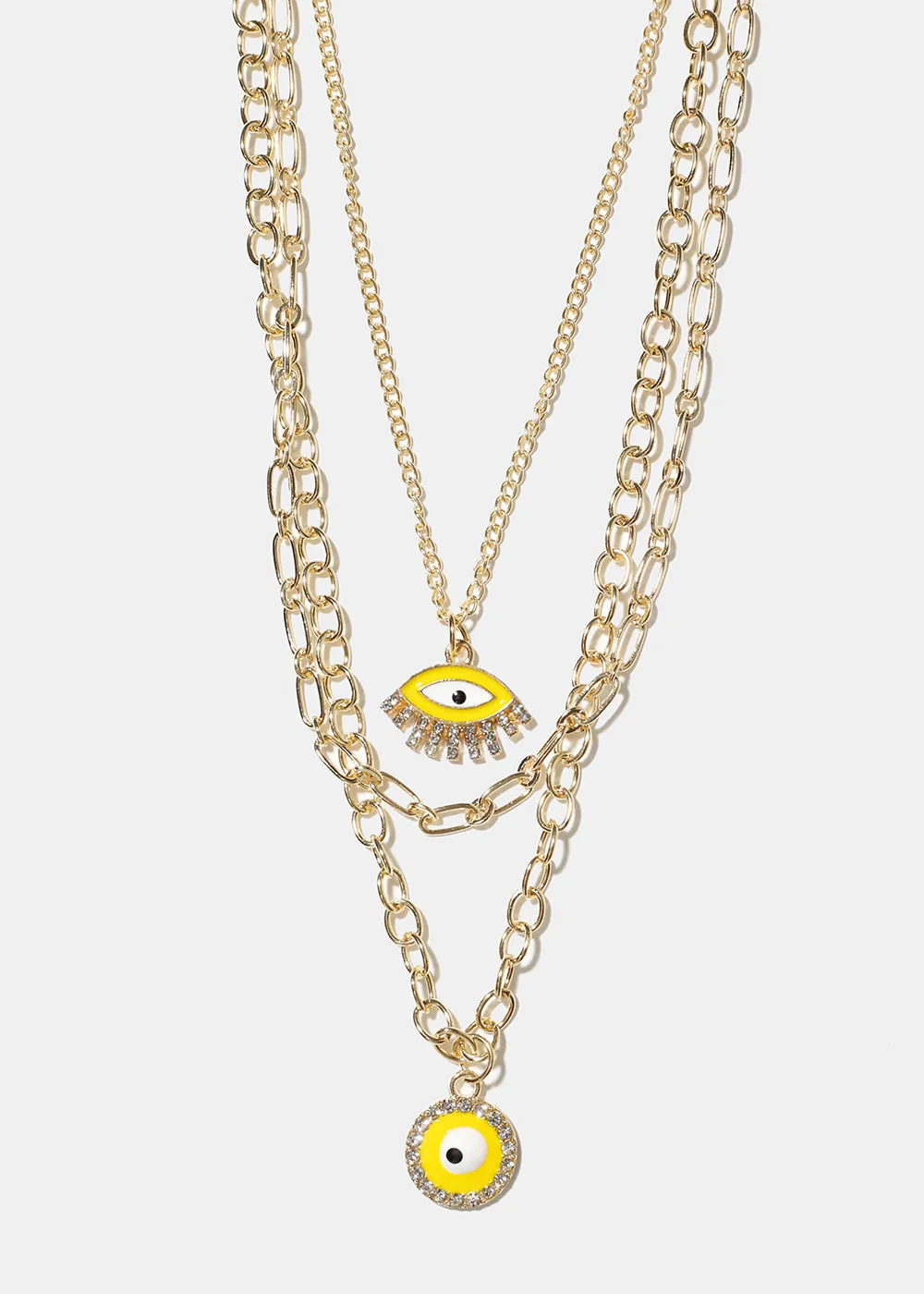 Layered Evil Eye Necklace