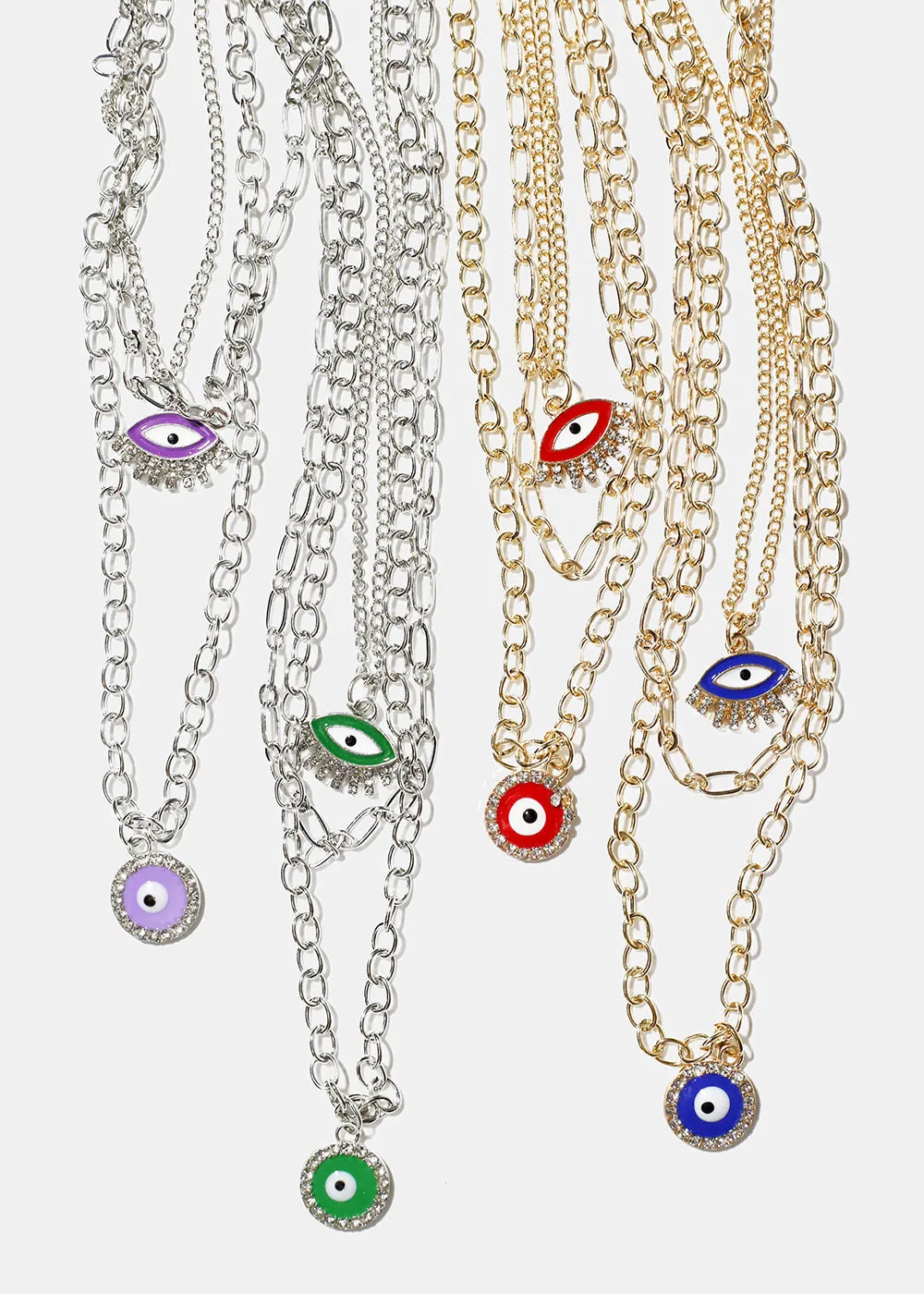 Layered Evil Eye Necklace
