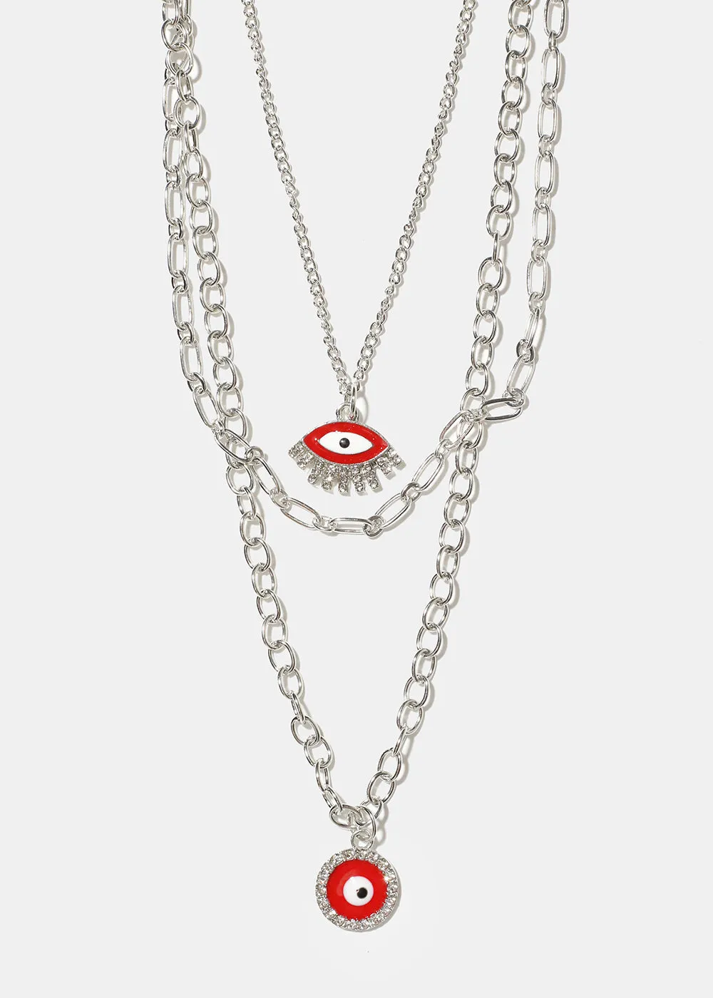 Layered Evil Eye Necklace