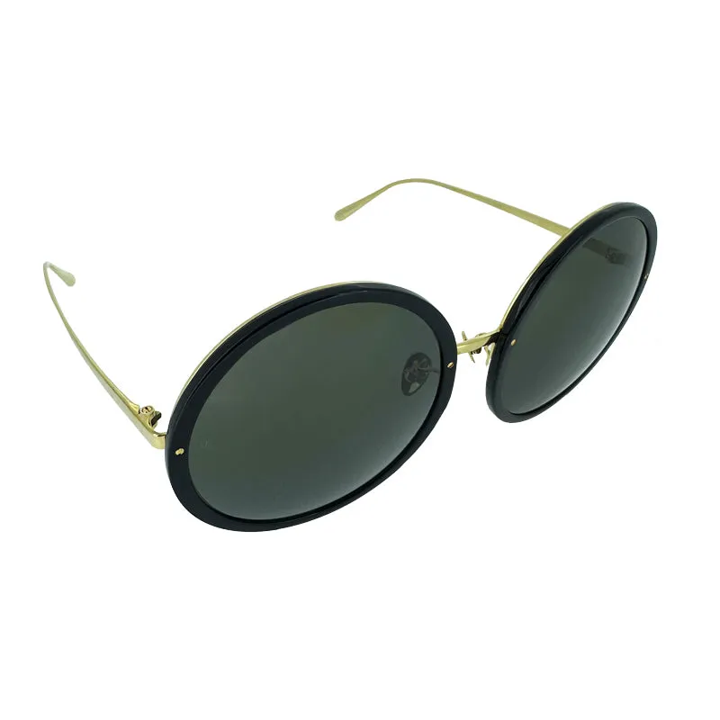 Linda Farrow Oversized Black Women's Sunglasses 6138LFL457