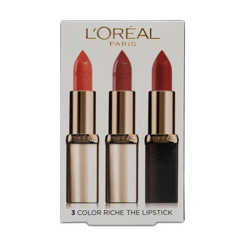 L'Oreal Colour Riche 3 Lipstick Gift Set 4,8g each