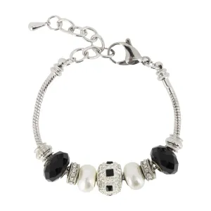 Lovita Charm Bracelet Black And Silver (Ex Display)