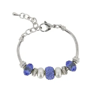 Lovita Charm Bracelet Blue Crystals (Ex Display)