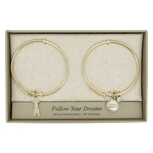 Lovita Gold Bangle Follow Your Dreams