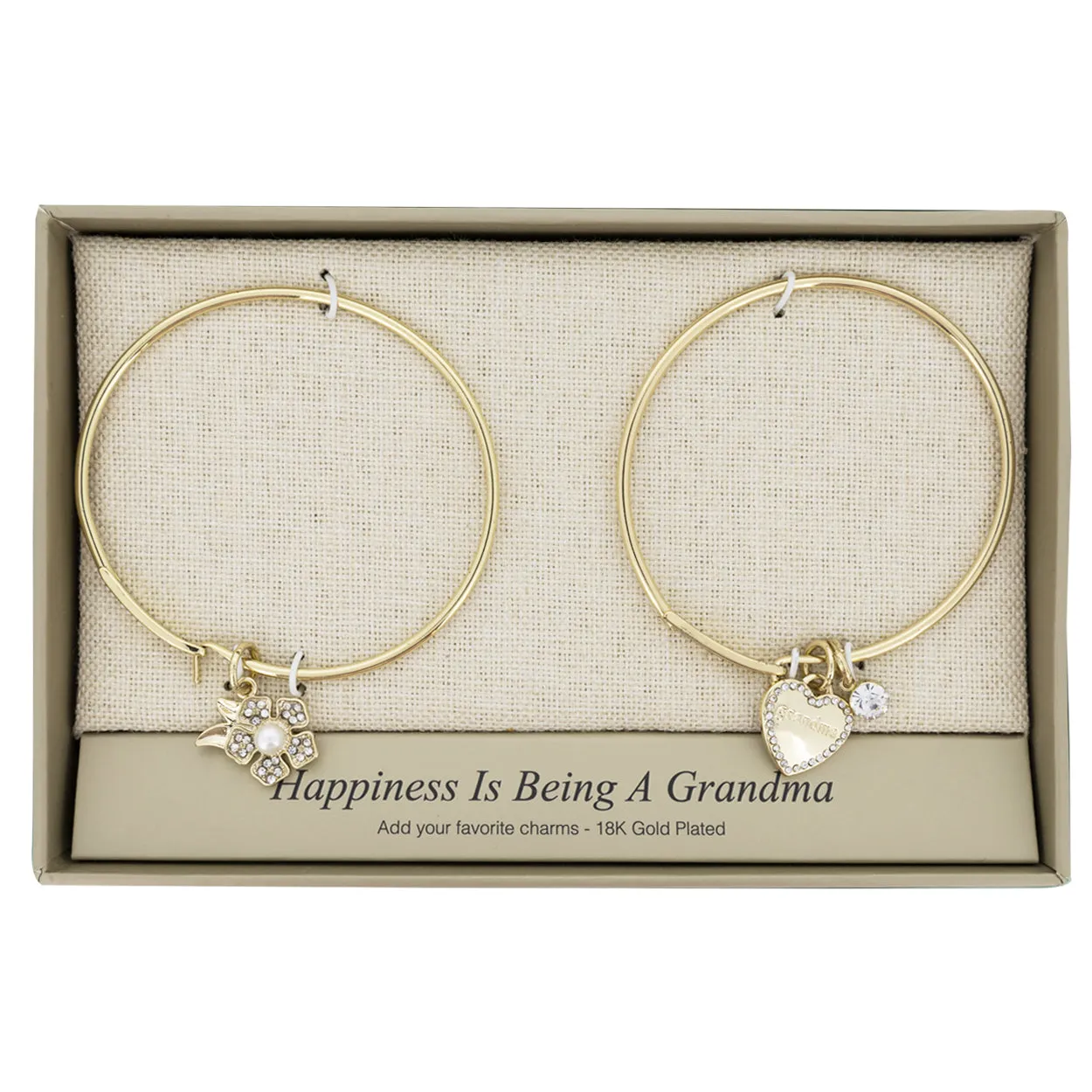 Lovita Gold Bangle Happiness Is Being A Grandma (Ex Display)