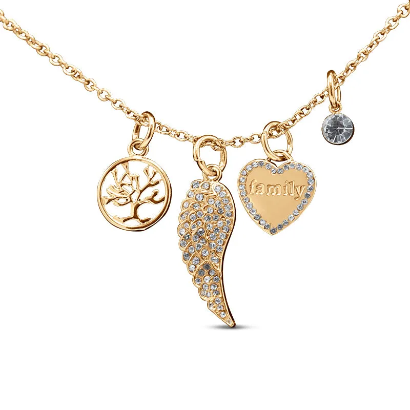 Lovita Gold Necklace - Family Is Forever