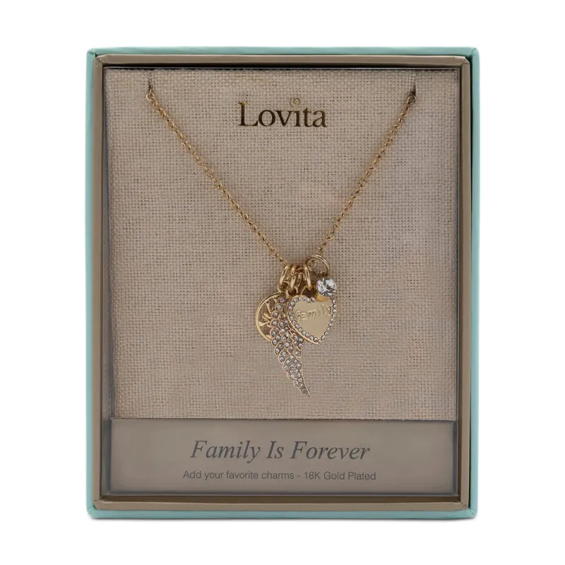 Lovita Gold Necklace - Family Is Forever