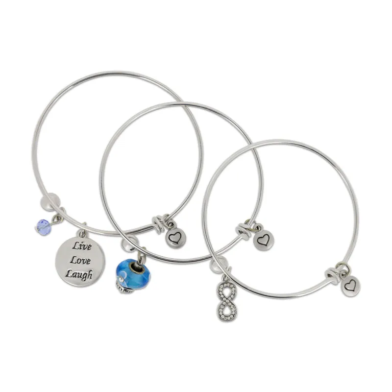 Lovita Silver Bangle - Choose Variation