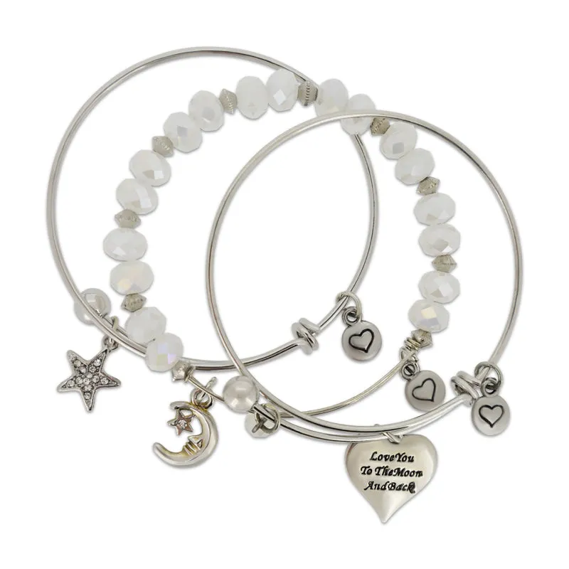 Lovita Silver Bangle - Choose Variation