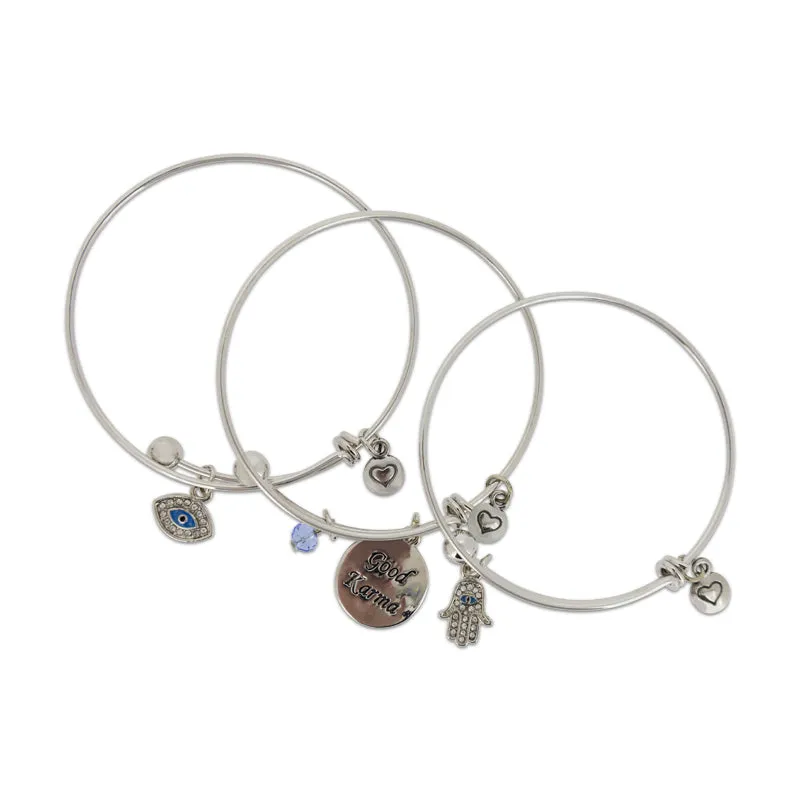 Lovita Silver Bangle - Choose Variation