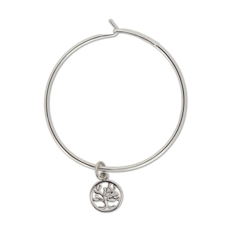Lovita Silver Plated Charm Bangle Family Is Forever Duo Set