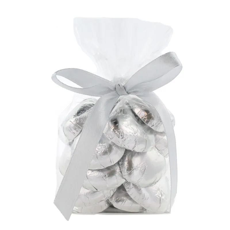 Luxury Swiss Milk Chocolate Silver Hearts x20