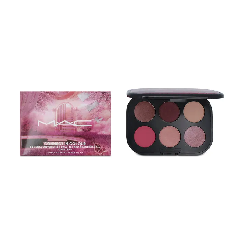 MAC Connect In Colour Eyeshadow Palette Rose - 6 Shades (Blemished Box)