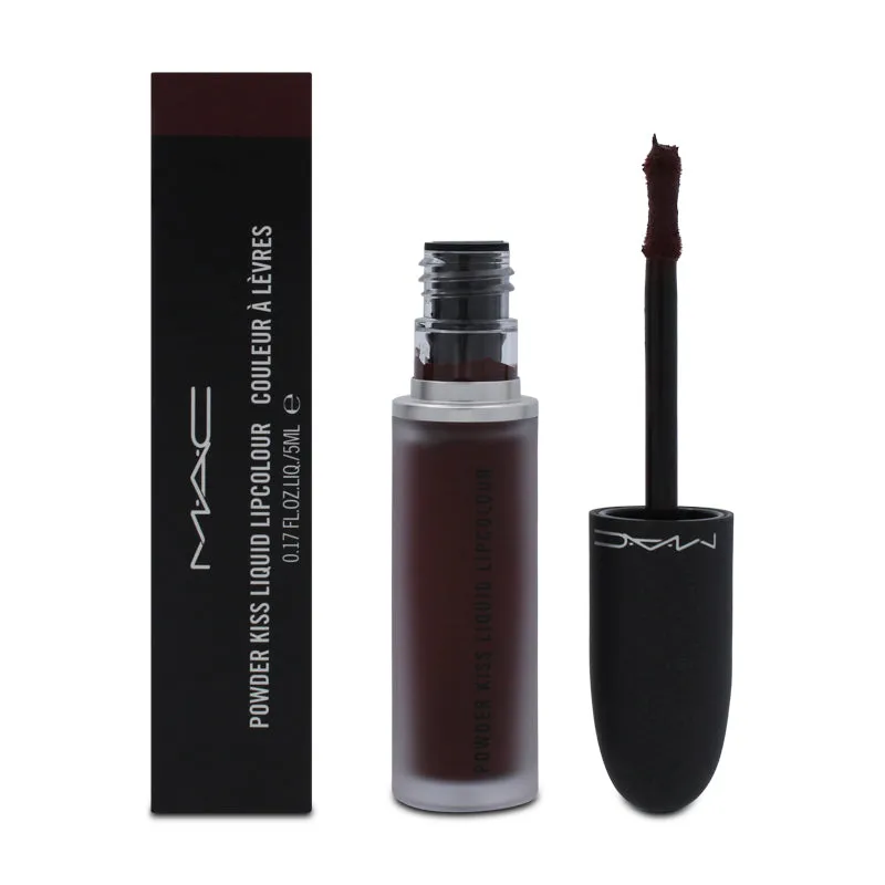 MAC Powder Kiss Liquid Lipstick 993 Pretty Pleats 5ml - Pink Brown
