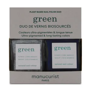 Manucurist Navy Blue & Glitter Nail Polish Duo Set - 15ml Each