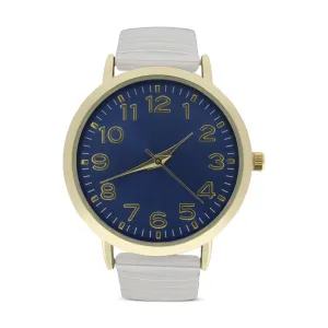 Marbella & Ashford Silver and Gold Mens Watch Blue Face TW16008D