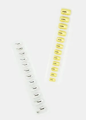 Metallic Press On Nails