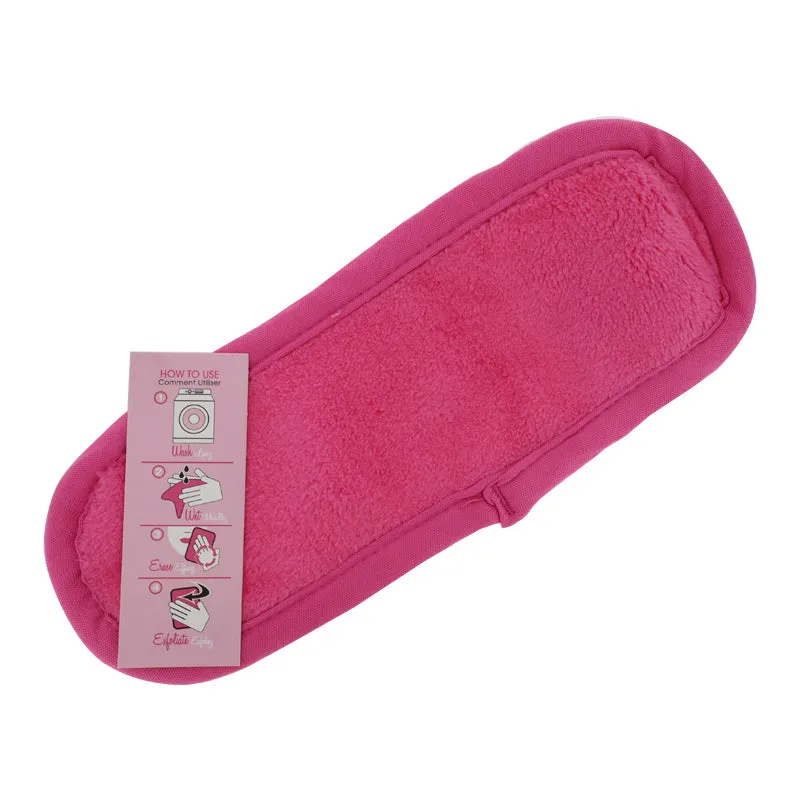 Mini Make Up Eraser Remover Pink Cloth Anti Bacterial - 2 Pack