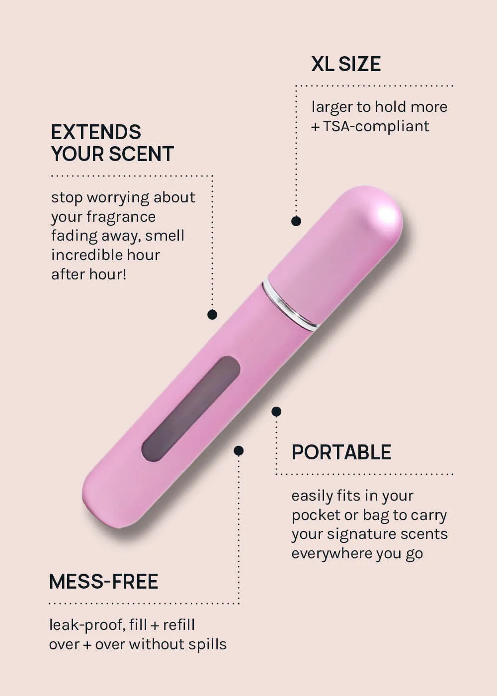 Miss A XL Refillable Perfume Atomizer