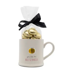 Mug "You are the Bee's Knees" & Chocolate Hearts Gift Set