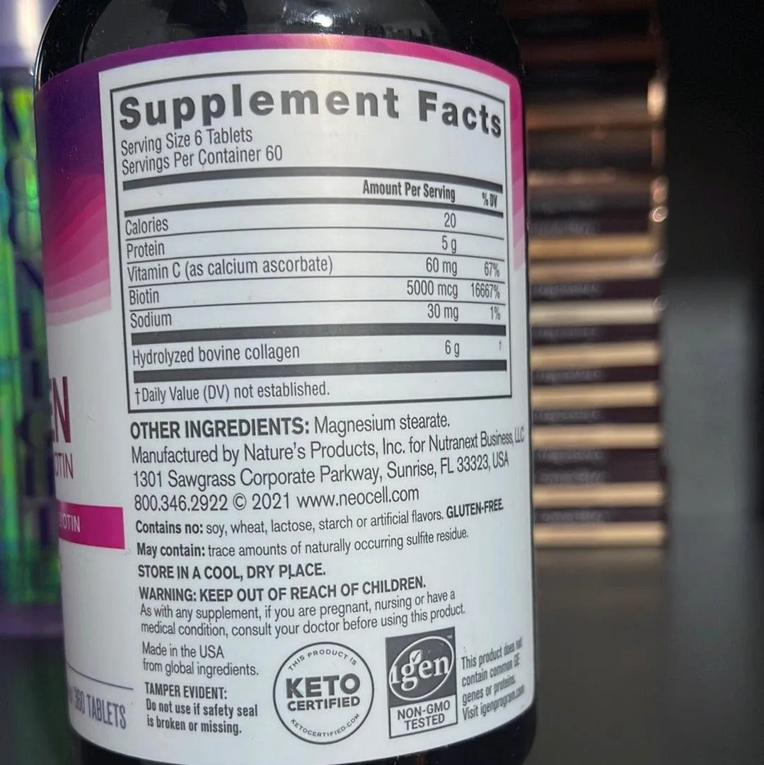 Neocell Super Collagen   Vitamin C & Biotin (360Ct)