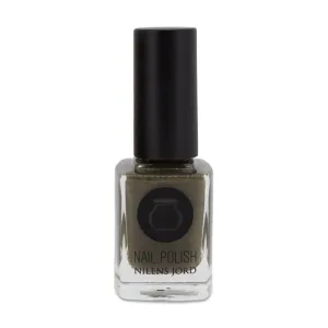 Nilens Jord Dark Olive Green Nail Polish No 642 with Wide Brush