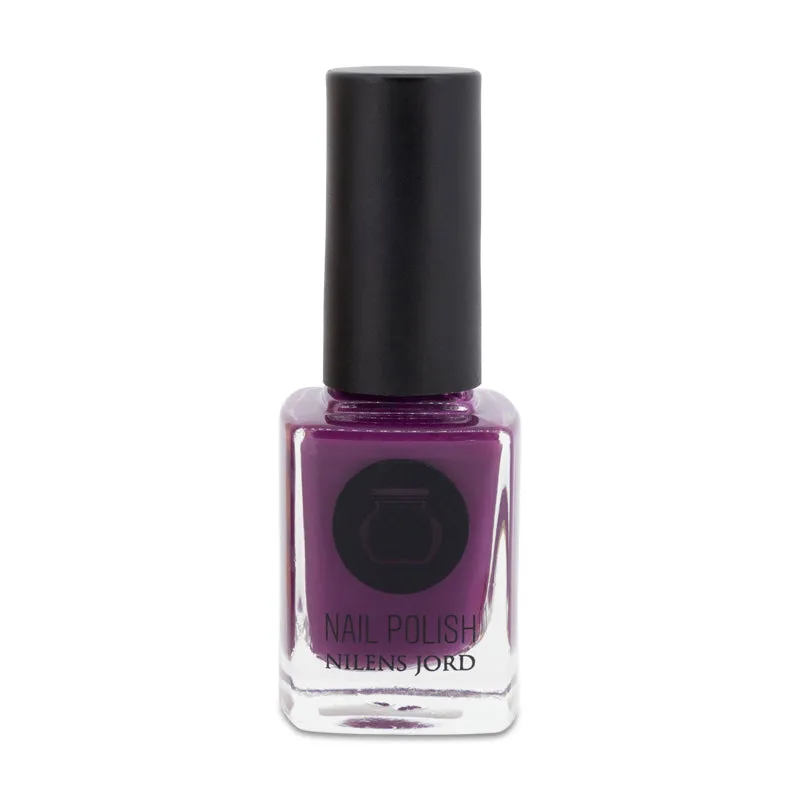 Nilens Jord Long-Lasting Purple Nail Polish No 6603 with Wide Brush