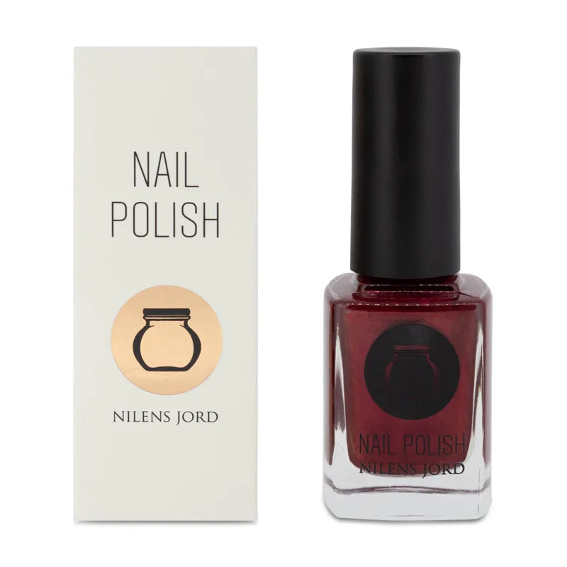 Nilens Jord Long Lasting Red Nail Polish No 6605 Cabaret with Wide Brush