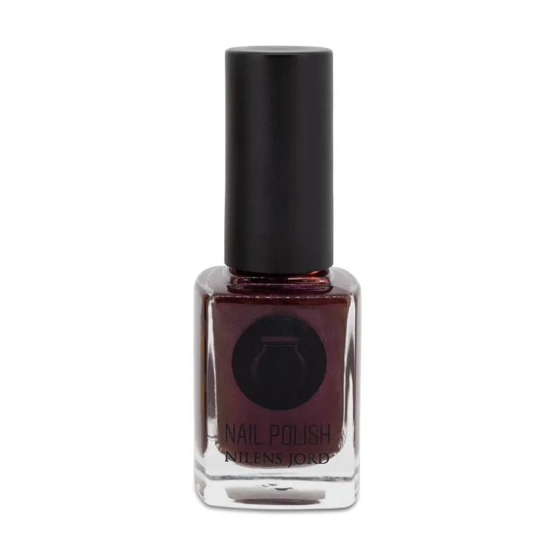 Nilens Jord No 6604 Blackberry Red Nail Polish with Wide Brush