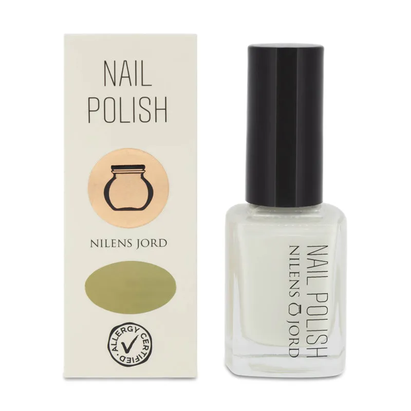 Nilens Jord No 663 Kiwi Long Lasting Blue Nail Polish with Wide Brush