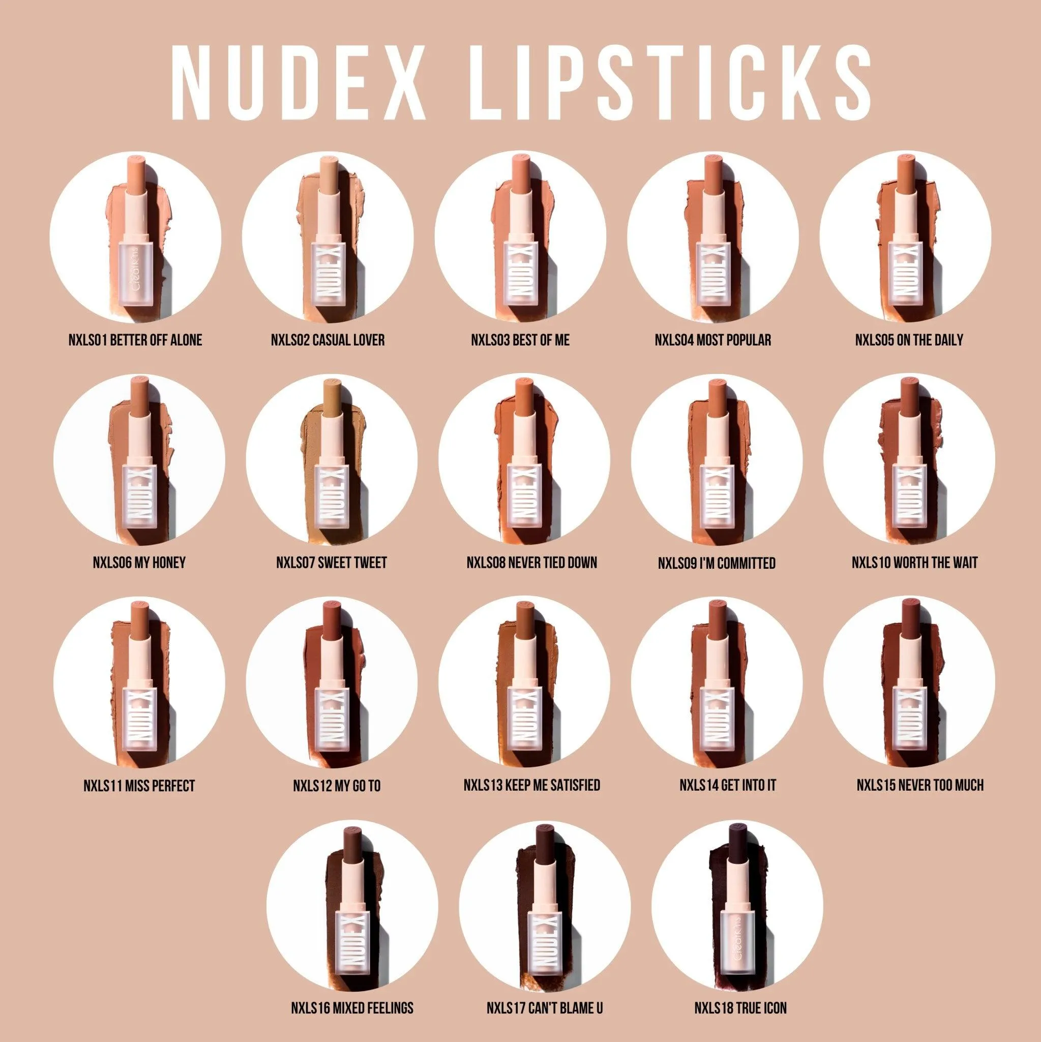 Nude X Lipstick Bundle Bag Beauty Creations
