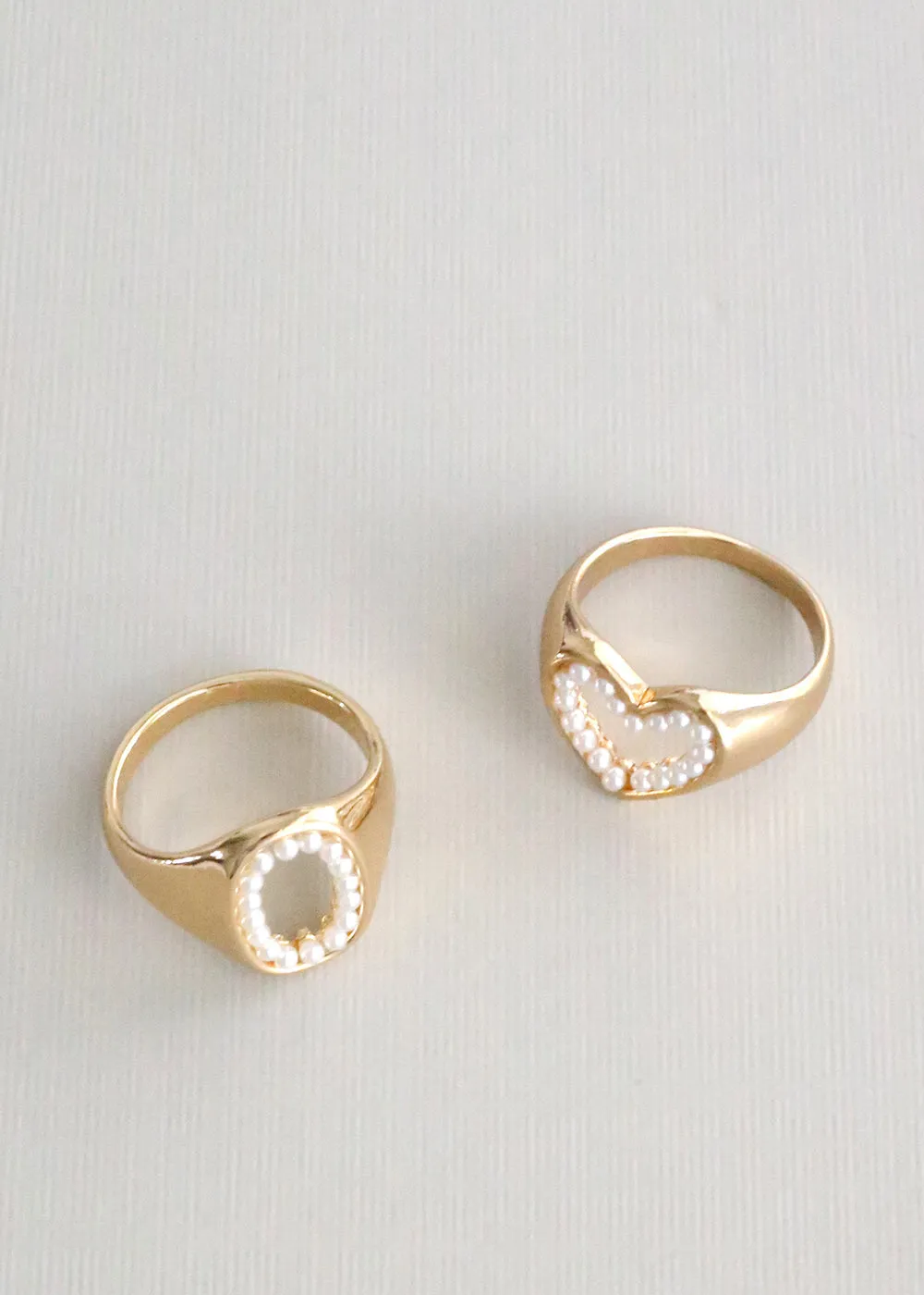 Open Pearl Signet Ring