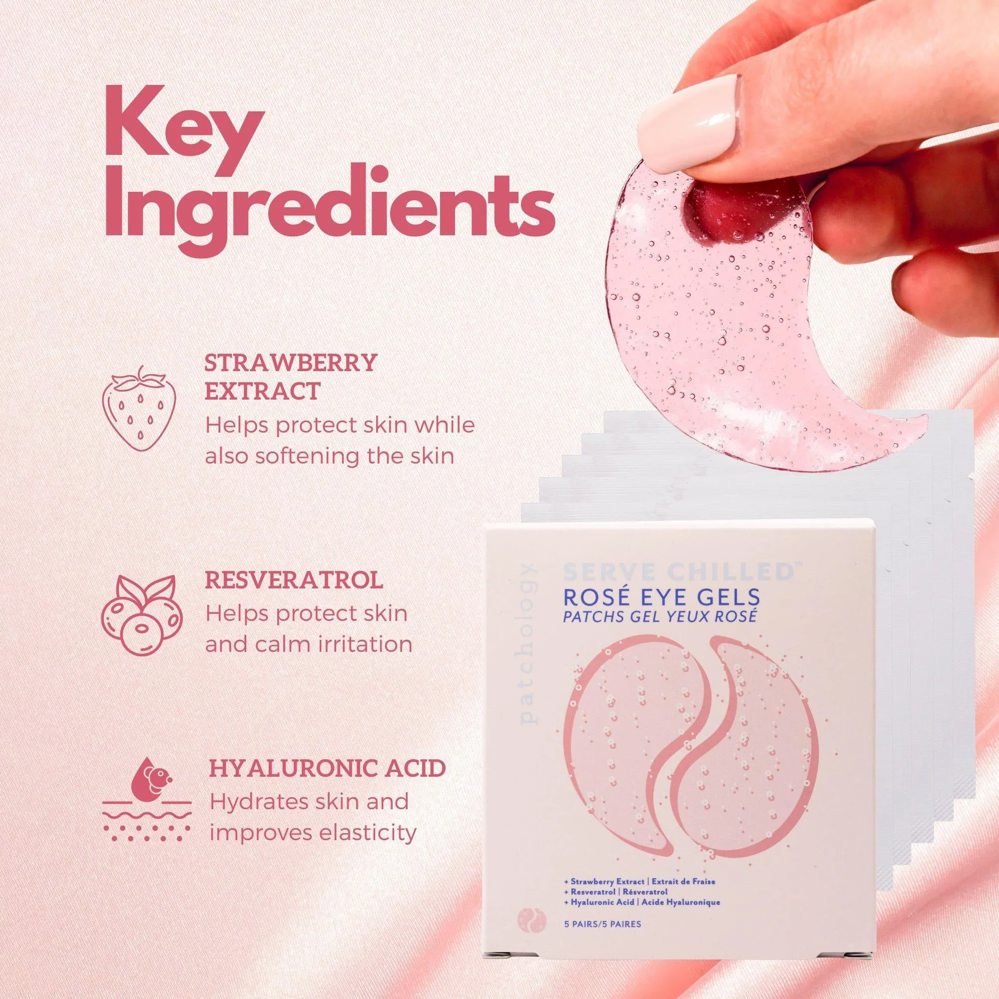 Patchology 5-Pack Serve Chilled Rose All Day Eye Gels