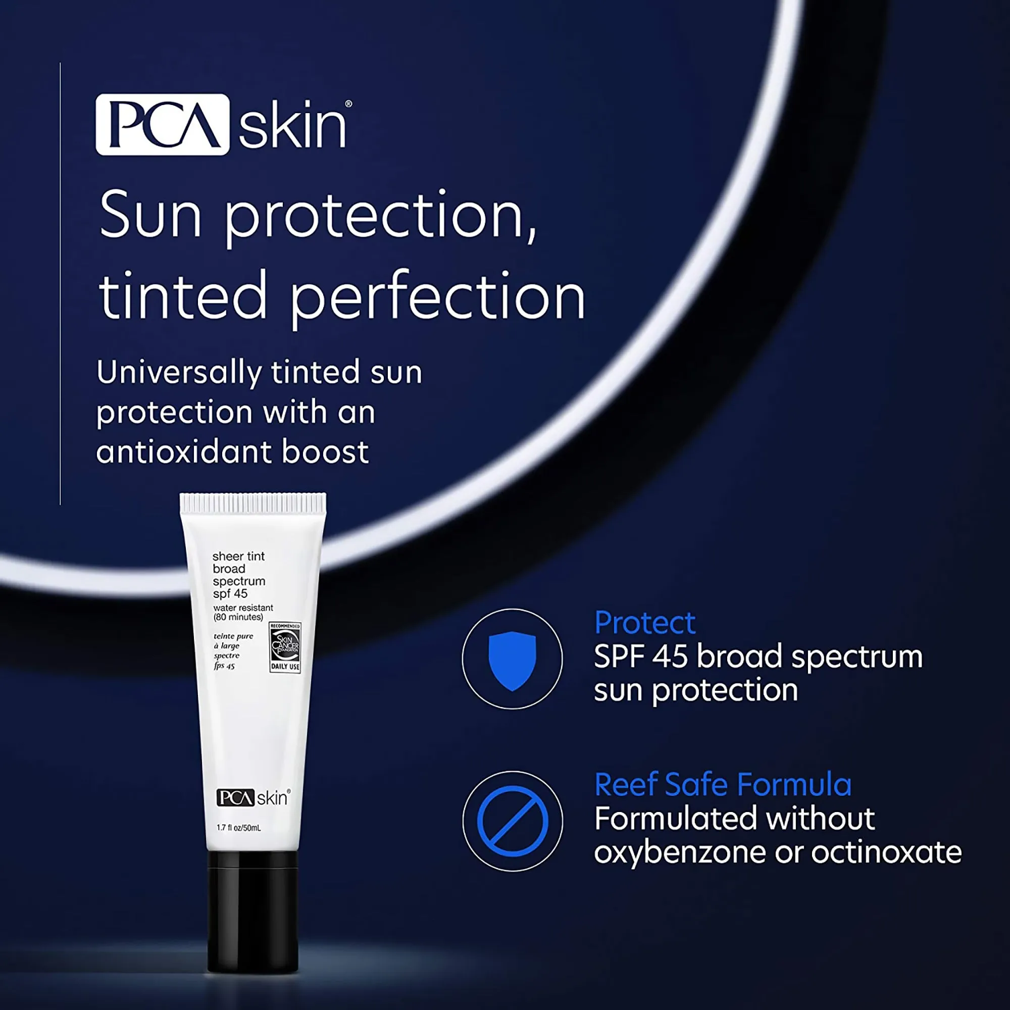 PCA SKIN Sheer Tint Broad Spectrum SPF 45